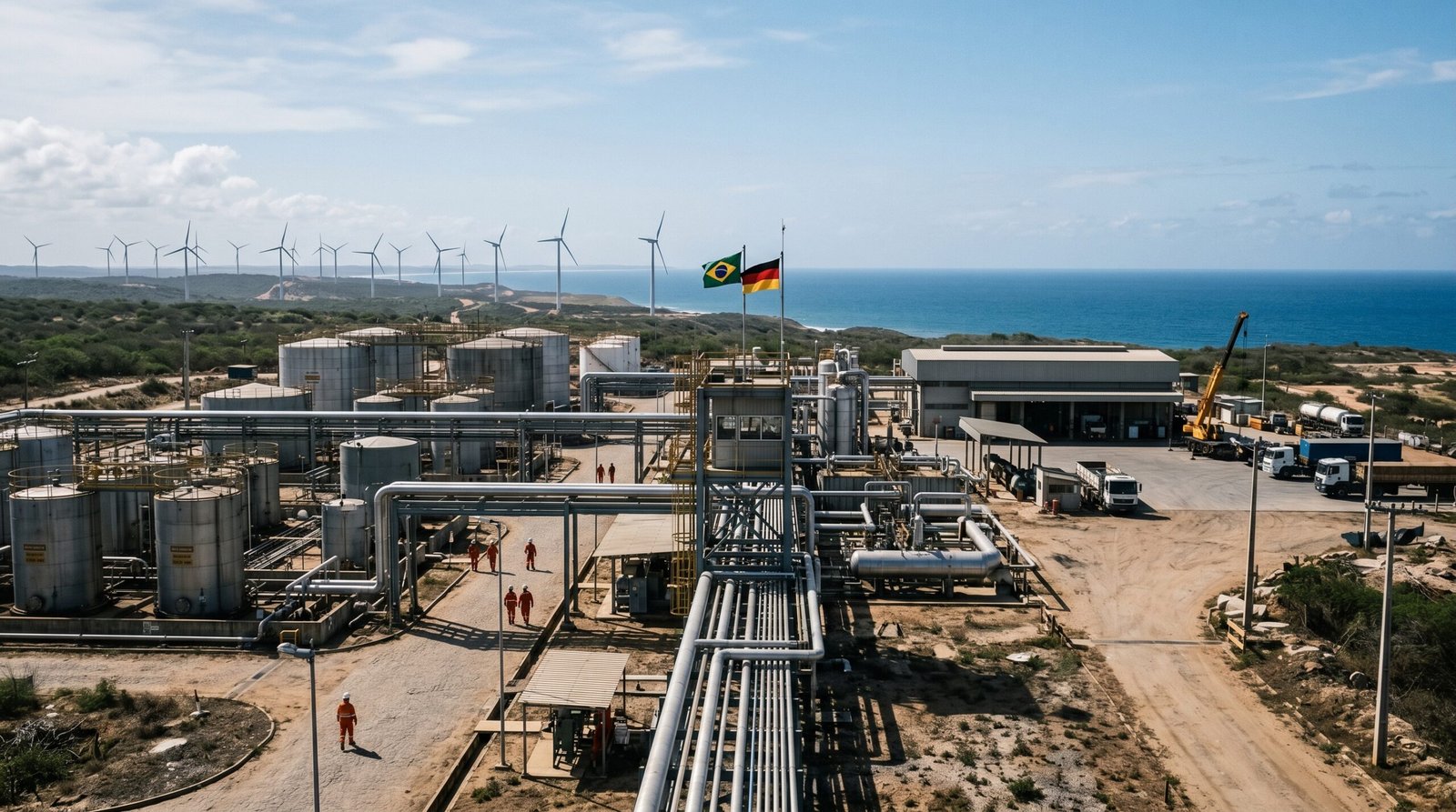 Brasil e Alemanha firmam parceria de R$ 12 bilhões para hidrogênio verde no RN